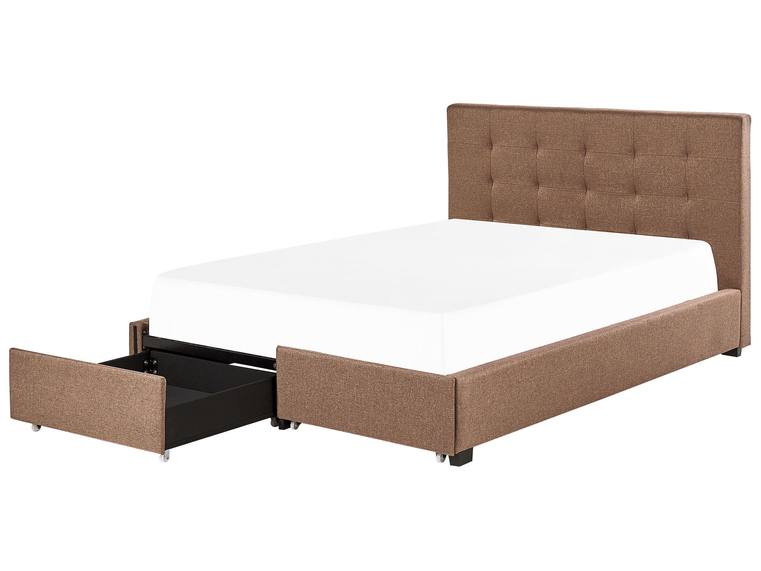 Beliani Letto contenitore en Poliestere Glamour ROCHELLE  