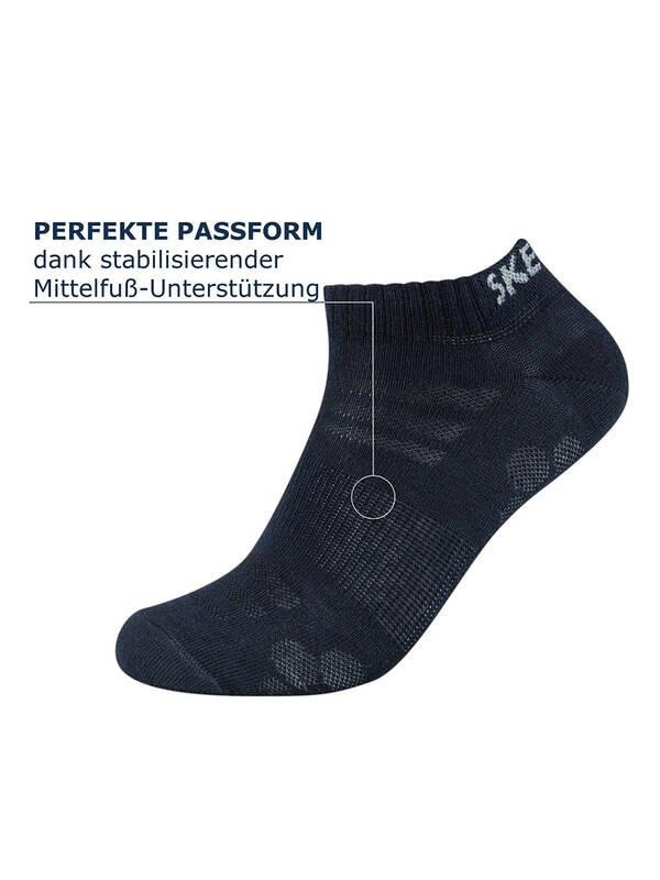 SKECHERS Mesh Ventilation Sneakersocken 8er Pack  
