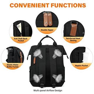 Only-bags.store Laptop Rucksack 15.6 Zoll Schulrucksack mit Datenkabeltasche  