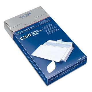 METTLER METTLER Couvert ohne Fenster C5/6 7066-80-S50 80g,hochweiss,Kleber 50 Stk.  