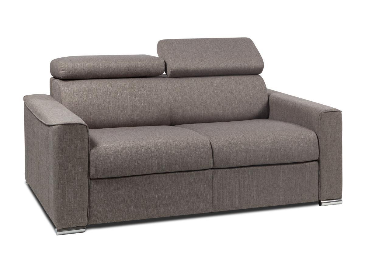 LINEA SOFA Divano letto 2 posti ribalta memory foam - Letto: 120 cm x 16 cm Tessuto Grigio - VIZIR  