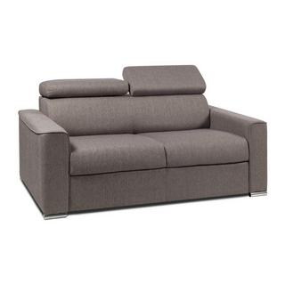 LINEA SOFA Divano letto 2 posti ribalta memory foam - Letto: 120 cm x 16 cm Tessuto Grigio - VIZIR  