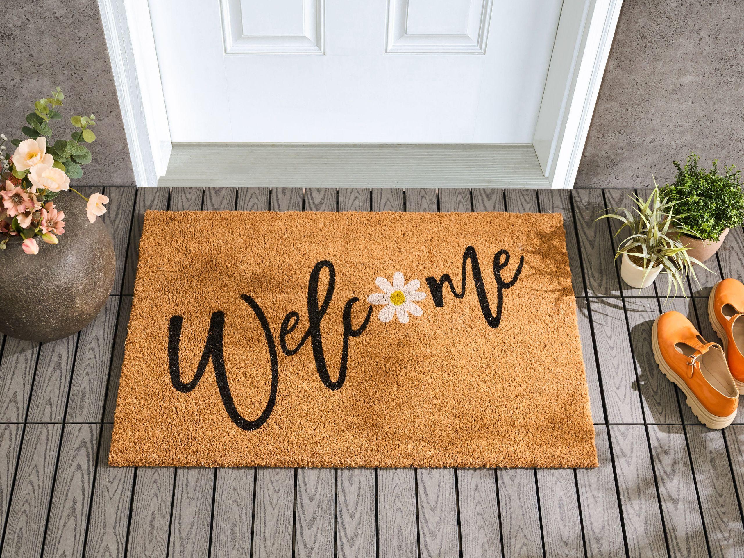 Beliani Fussmatte aus Kokosfasern Klassisch CALIBATO  