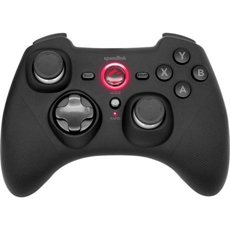 SPEEDLINK  RAIT Gamepad - Wireless - for PC/PS3/Switch, rubber-black 