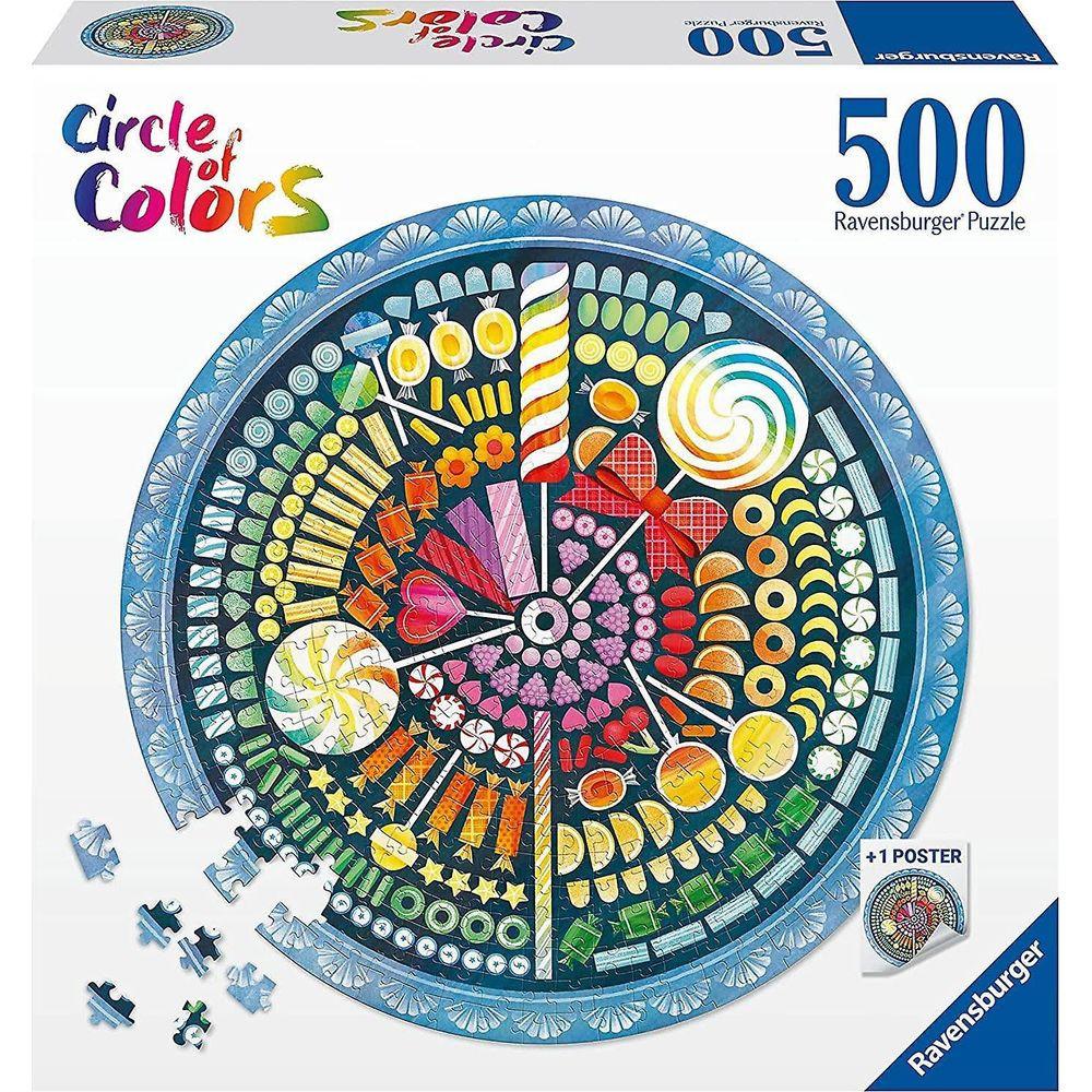 Ravensburger  Puzzle Circle of Colors Candy (500Teile) 