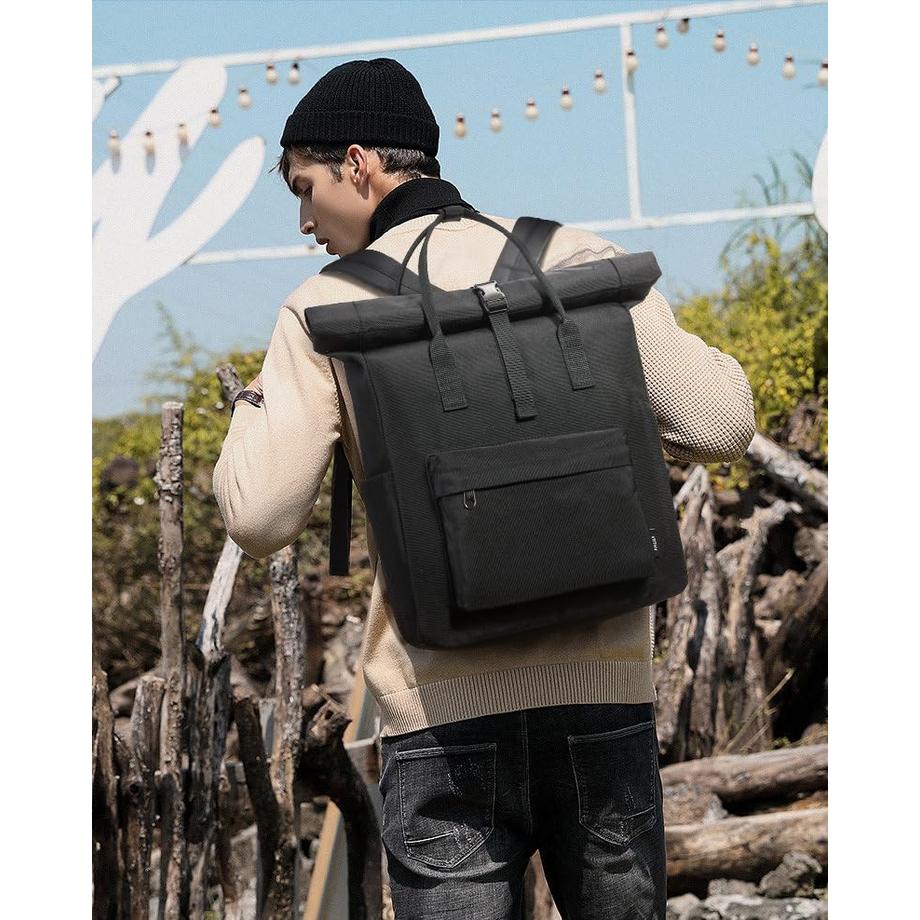 Only-bags.store Zaino Rolltop Moderno con Scomparto per Laptop  