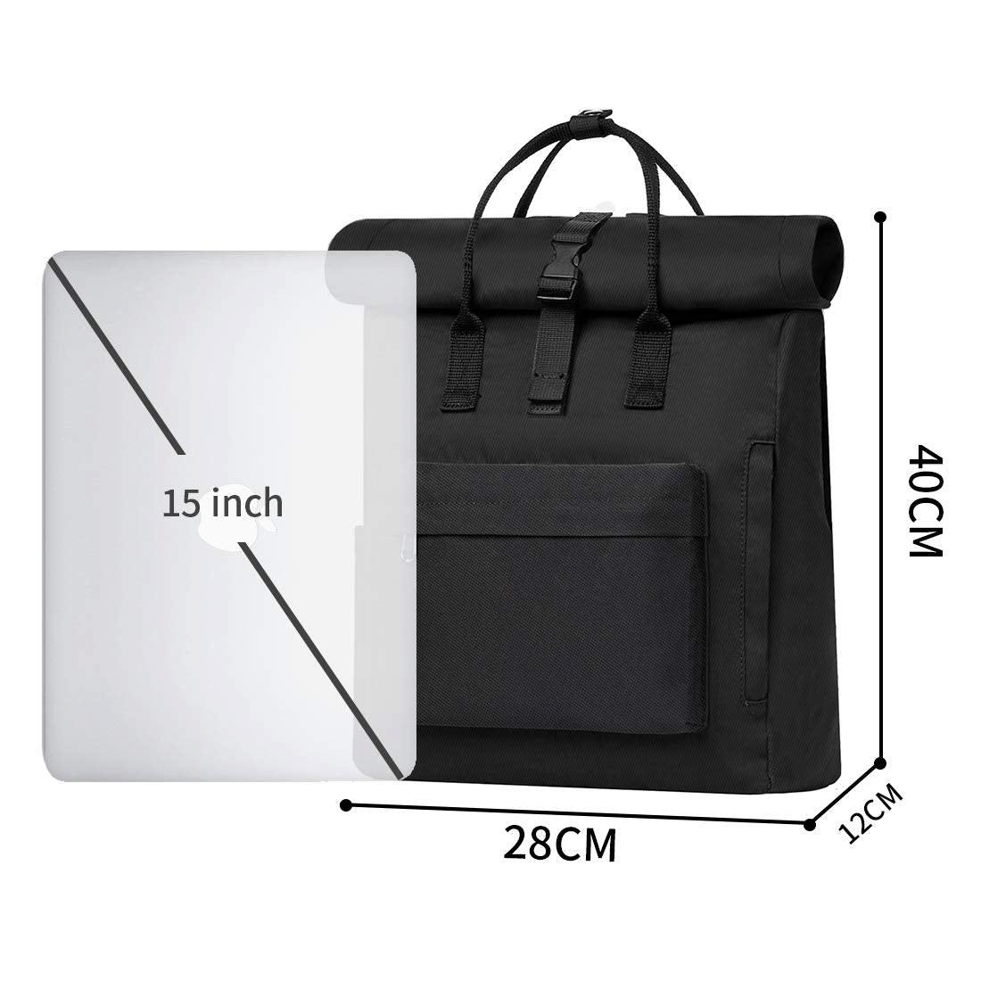 Only-bags.store Moderner Rolltop Daypack mit Laptop-Fach  