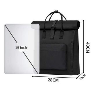 Only-bags.store Moderner Rolltop Daypack mit Laptop-Fach  