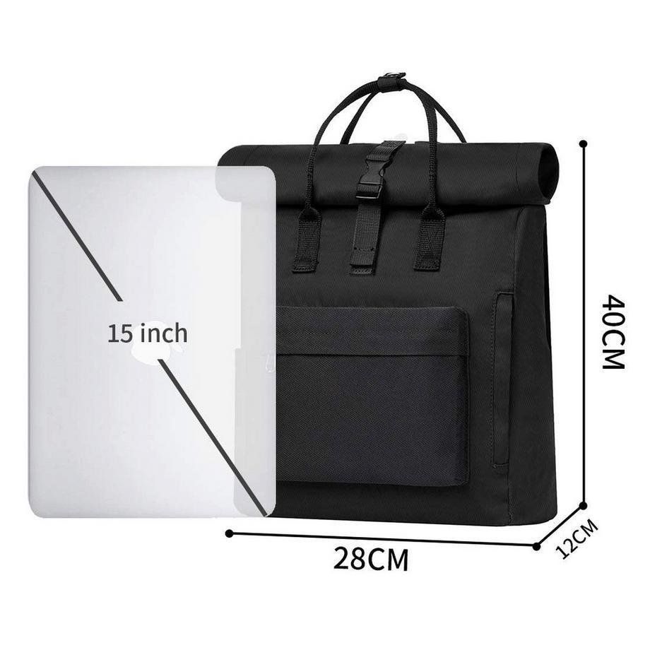 Only-bags.store Zaino Rolltop Moderno con Scomparto per Laptop  
