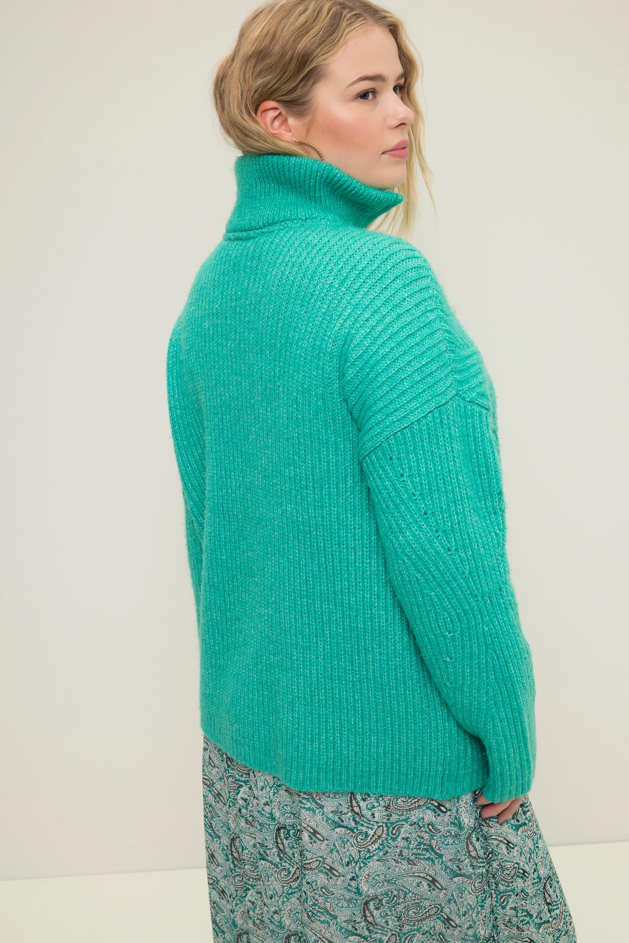 Studio Untold  Troyer, Pullover, oversized, Rippstrick, Troyerkragen 