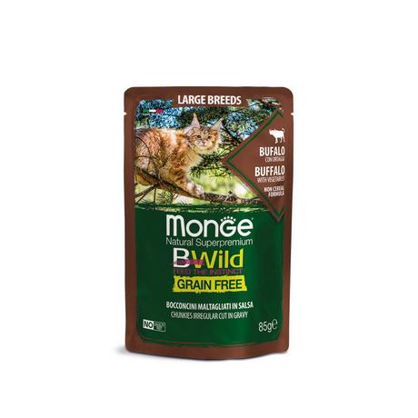 Monge  BWild pour chat au grand buffle - Multipack 