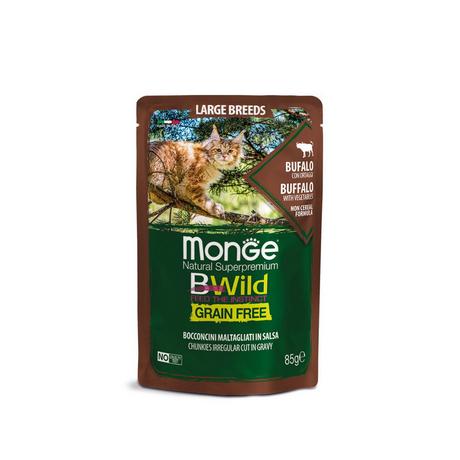 Monge  BWild per gatti con bufalo grande - Multipack 