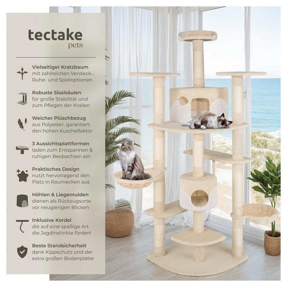 Tectake  Kratzbaum Fippi 201 cm Sisal 