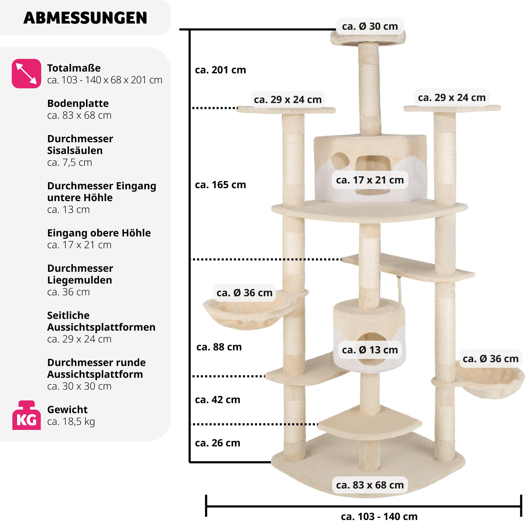 Tectake  albero tiragraffi Fippi 