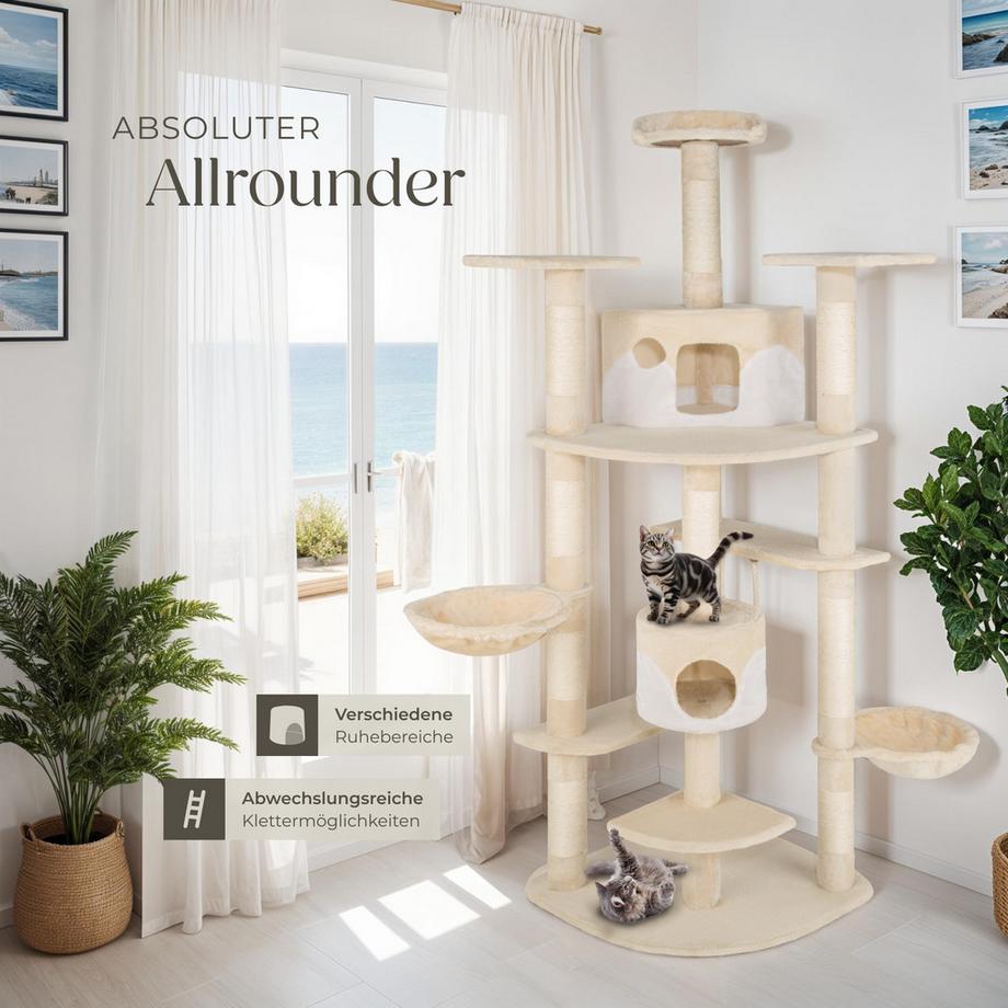 Tectake  Kratzbaum Fippi 201 cm Sisal 