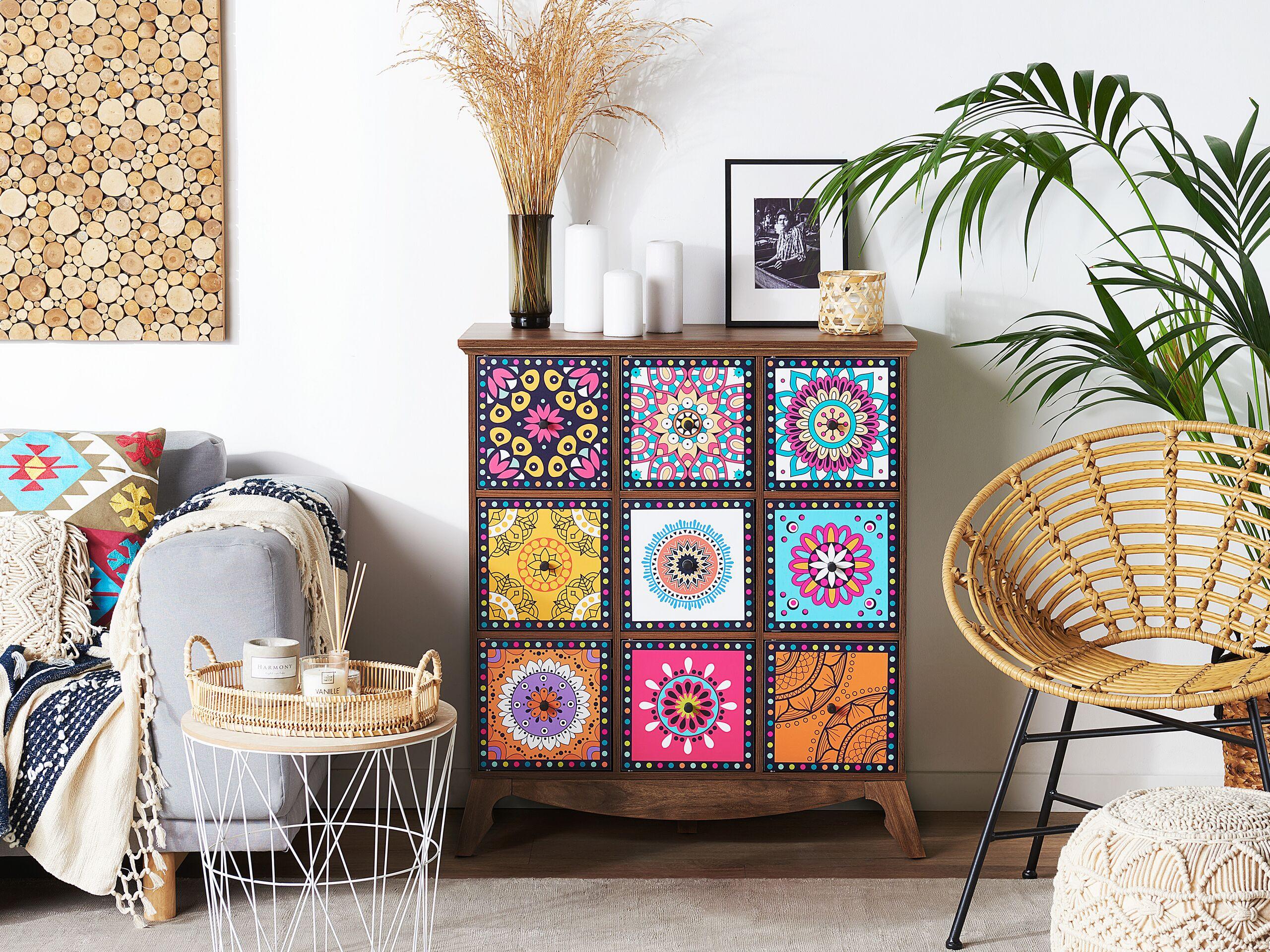 Beliani Sideboard aus MDF-Platte Boho KUMA  