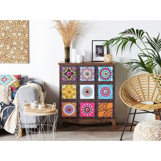 Beliani Sideboard aus MDF-Platte Boho KUMA  