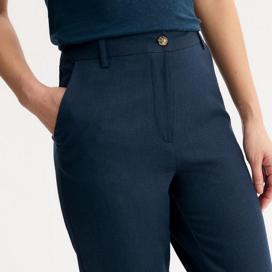 La Redoute Collections Pantaloni Sigaretta 7/8 Lino Viscosa  