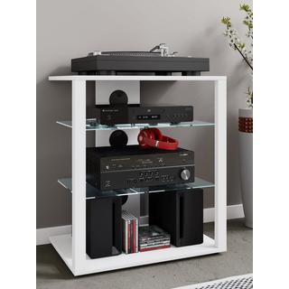 VCM  Meubles Hifi Rack Armoire Phono Etagère en verre Phono Mediaregal Folus Meubles Hifi Rack Armoire Phono Etagère en verre Phono Mediaregal Folus 