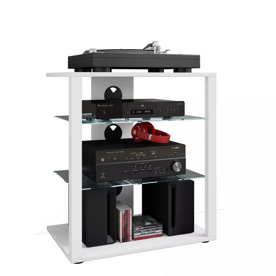 Ebuy24 - Mobilier Hfii Folas h. 70 x l. 60 x p. 41 cm Blanc