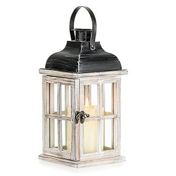 Laterne Holzlaternen für Kerzen - Laterne Gartenlaterne Kerzenhalter Landhausdekoration Vintage