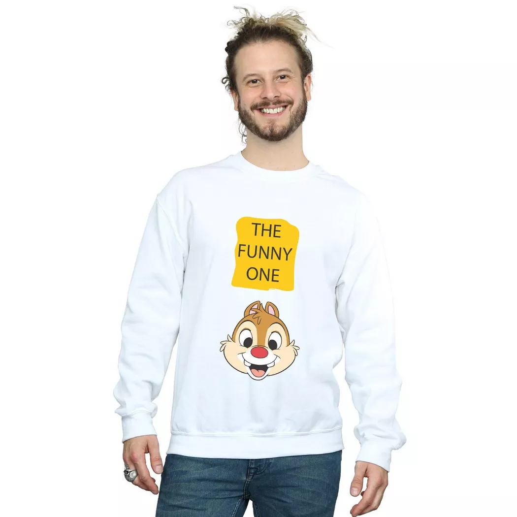 Disney - Chip N Dale The Funny One Sweatshirt, für Herren, Weiss, Größe 5XL