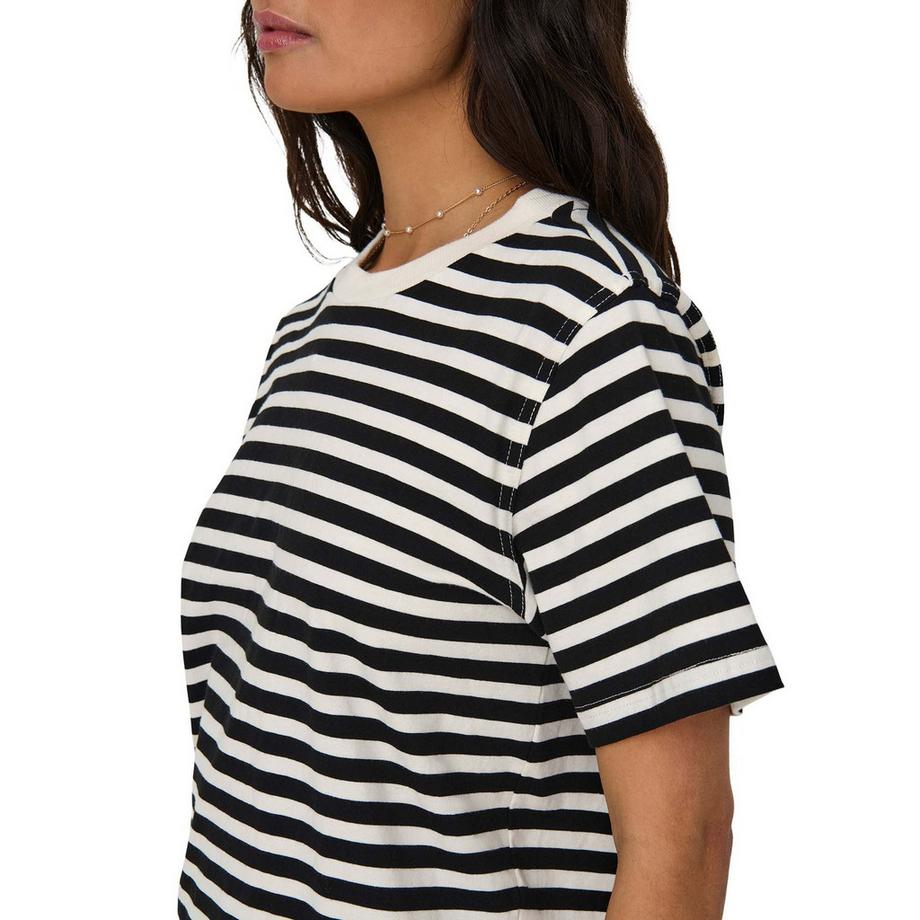ONLY T-shirt  Paquet de 2 Confortable à porter-ONLLIVINA LIFE STRIPE TEE 2P  