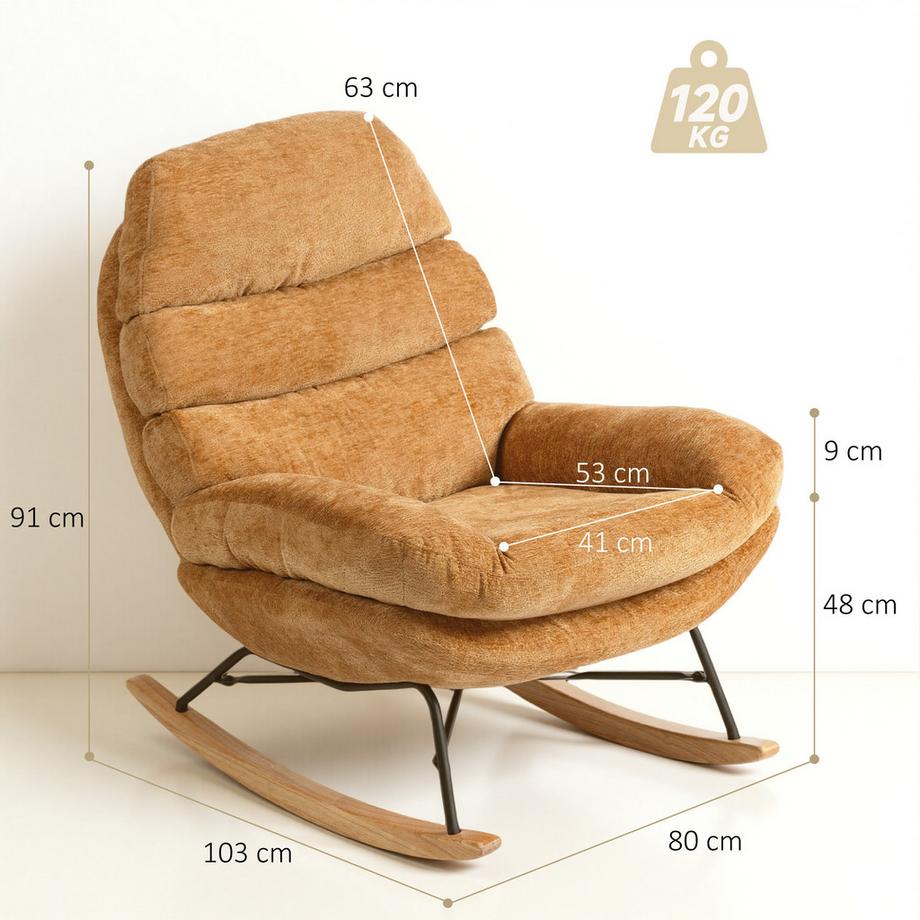 HOMCOM Schaukelstuhl  