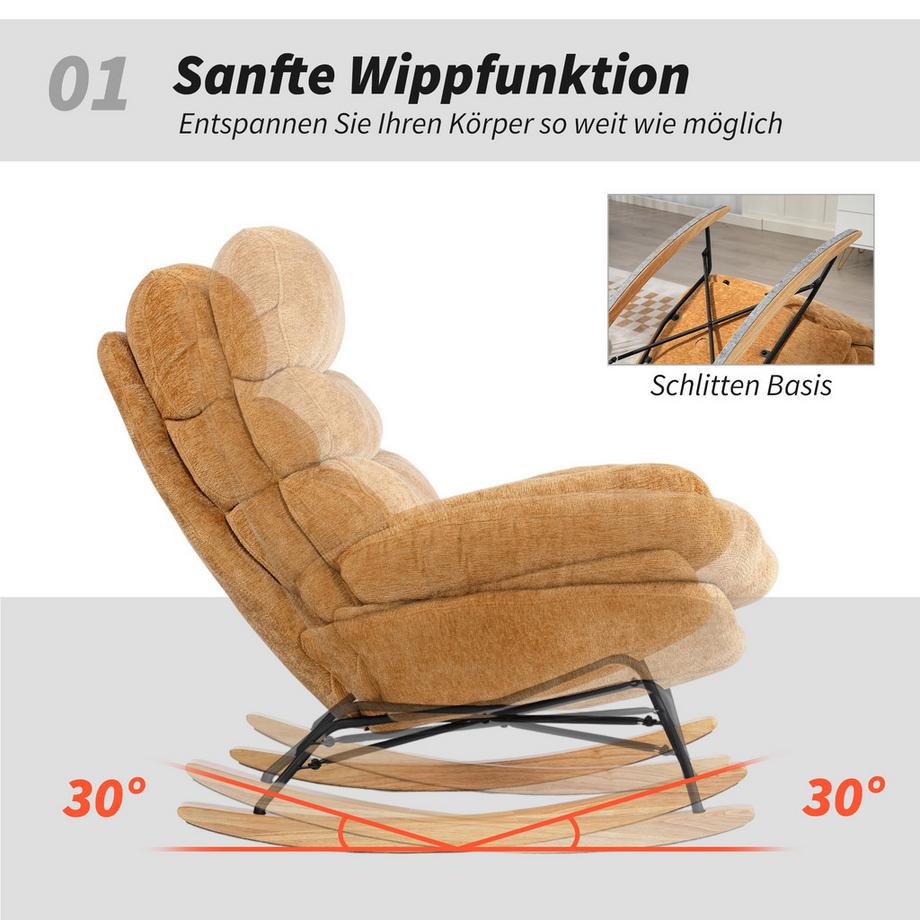 HOMCOM Schaukelstuhl  