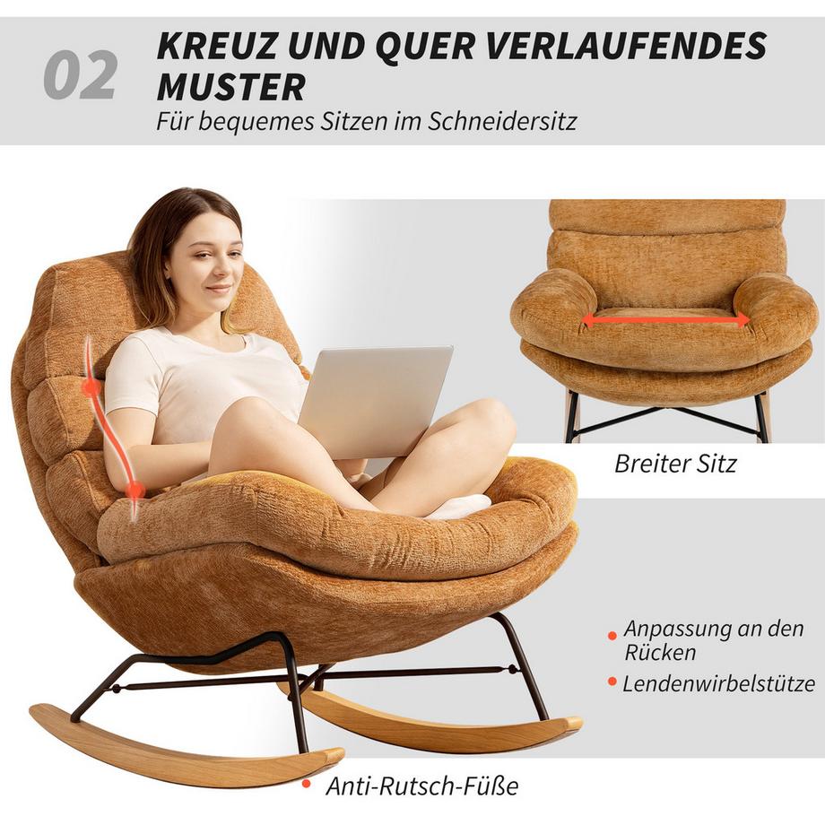 HOMCOM Schaukelstuhl  