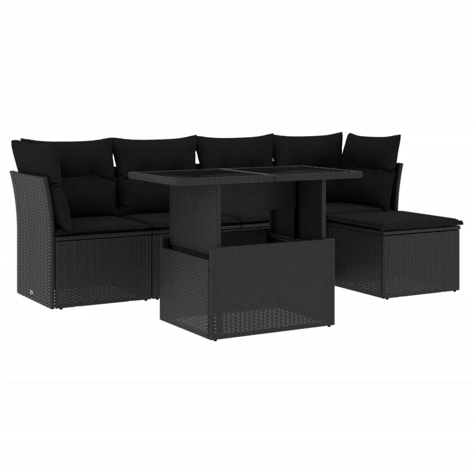 set divano da giardino Polirattan