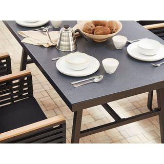 Beliani Table de jardin en Aluminium Industriel CANETTO  