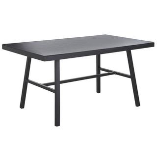 Beliani Table de salle à manger de jardin en Aluminium Industriel CANETTO  