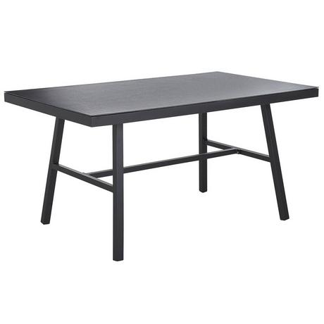 Beliani Table de salle à manger de jardin en Aluminium Industriel CANETTO  