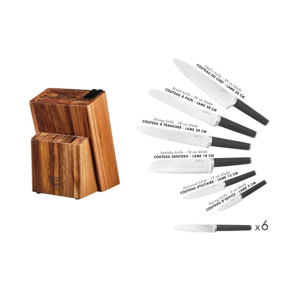 BJÖRN Küchenmesserblock und Steakmesser JONA LOVIISA  