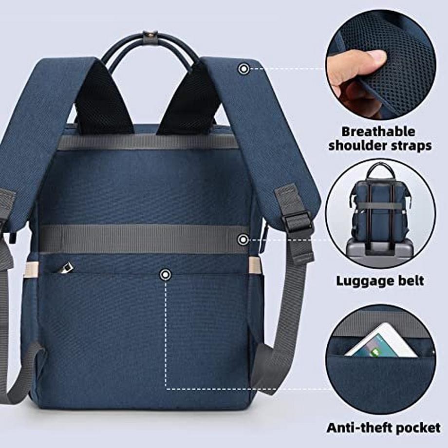 Only-bags.store Sac à dos polyvalent pour ordinateur portable 15.6 pouces  