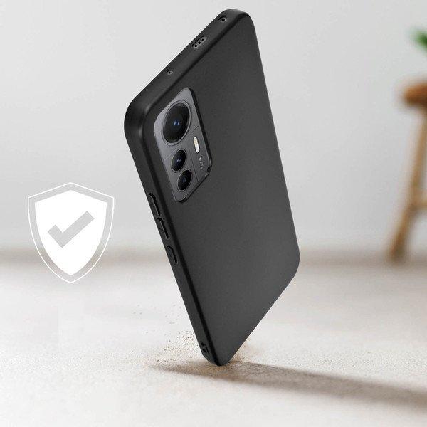 Avizar  Coque Xiaomi 12 Lite Silicone Noir 