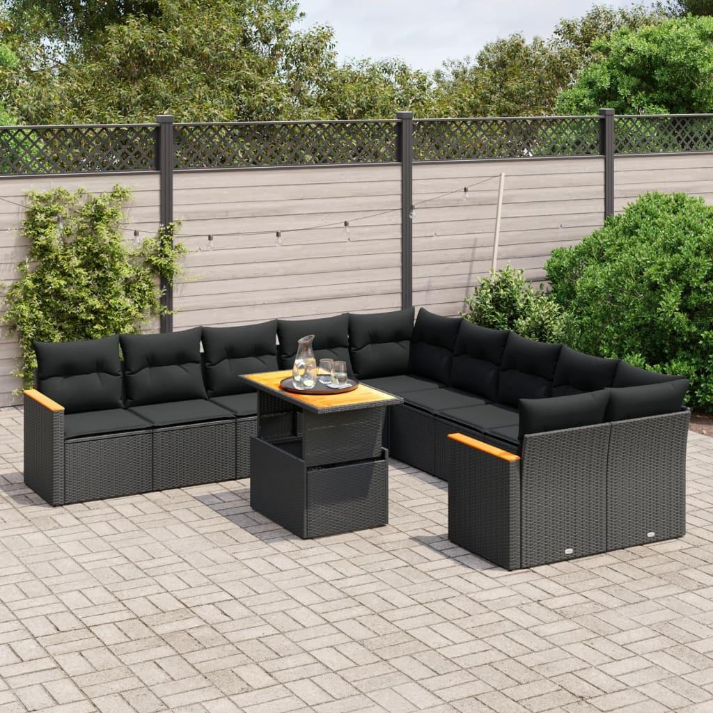 VidaXL set divano da giardino Polirattan  