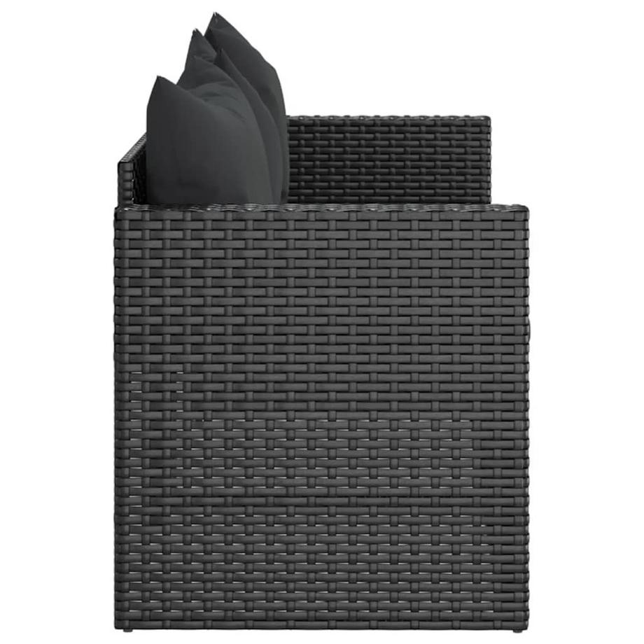 VidaXL 3-sitzer gartensofa poly-rattan  