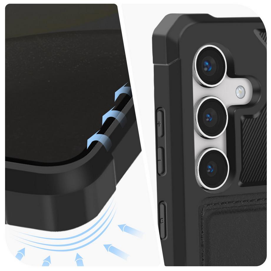 Avizar  Coque Galaxy S24 Ultra Antichoc Noir 