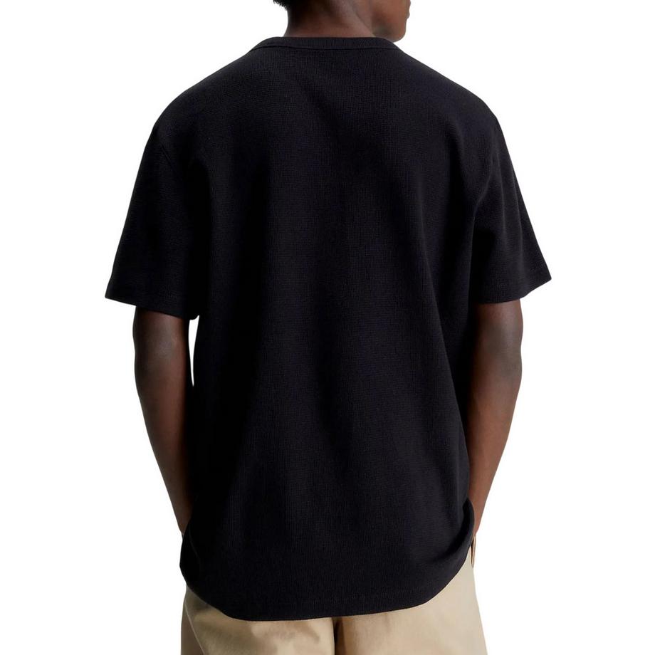 Calvin Klein T-Shirt Boxy à Texture Quadrillée  