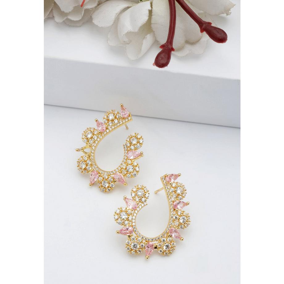 AVANT-GARDE PARIS  Wirbelnde Blütenblatt-Ohrringe 