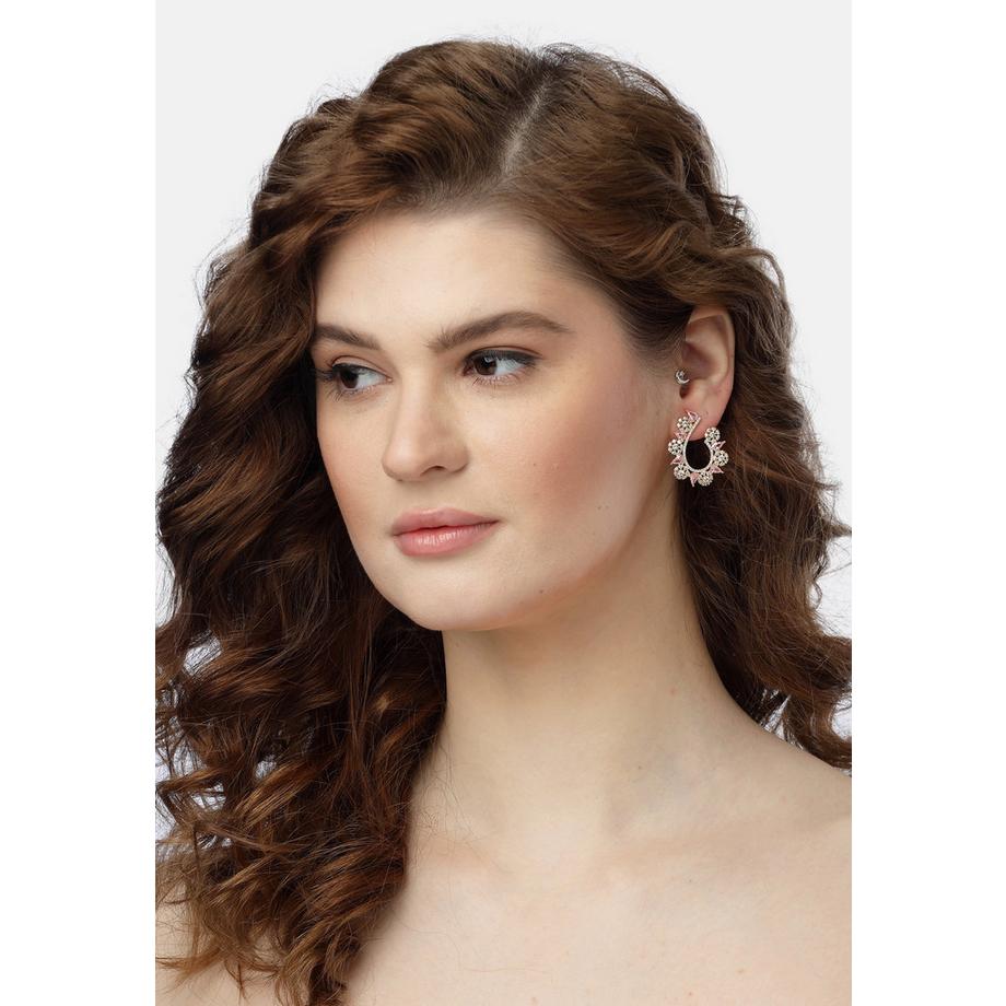 AVANT-GARDE PARIS  Wirbelnde Blütenblatt-Ohrringe 