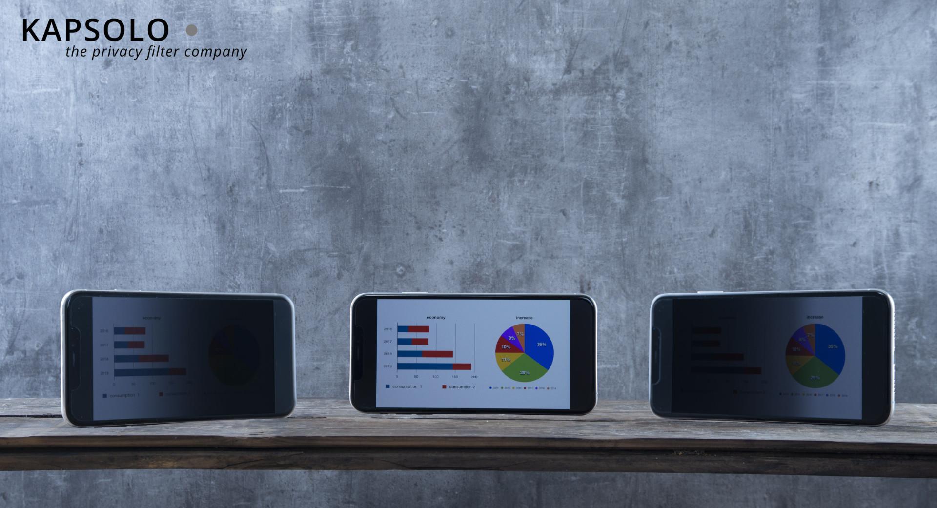 KAPSOLO  Verre de protection de confidentialité KAP30293 Apple iPhone 