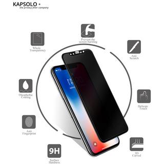 KAPSOLO  Privacy Tempered GLASS Screen Protection, Be Visual Hacked No More - Protects your sensitive and private data Apple iPhone 8 Plus 