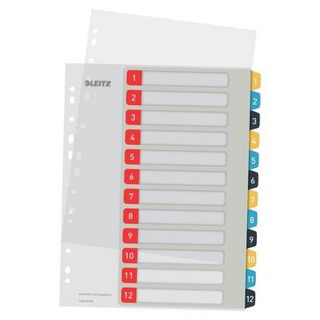 LEITZ Register Cosy PP multicolor A4 1248-00-00 Zahlen 1-12