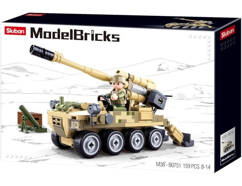 Sluban  ModelBricks 8x8 Mobile Kanone (161Teile) 