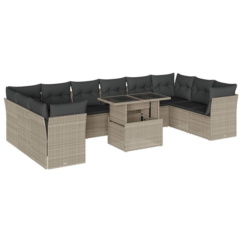 set divano da giardino Polirattan