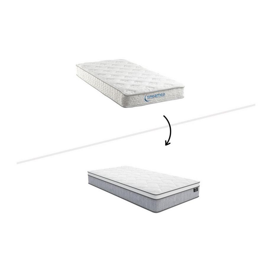 Ysmée Ensemble sommier + matelas ressorts ensachés ép SERENITE de DREAMEA  