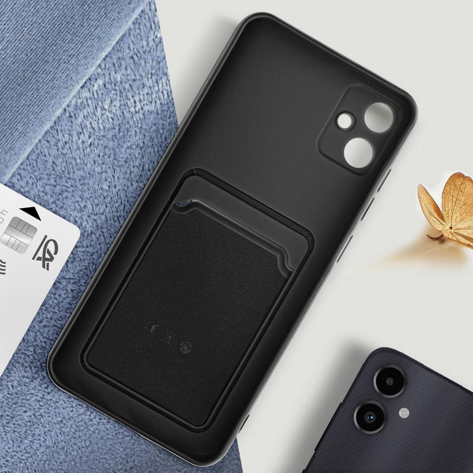 Avizar  Cover Samsung A05 portacarte nera 